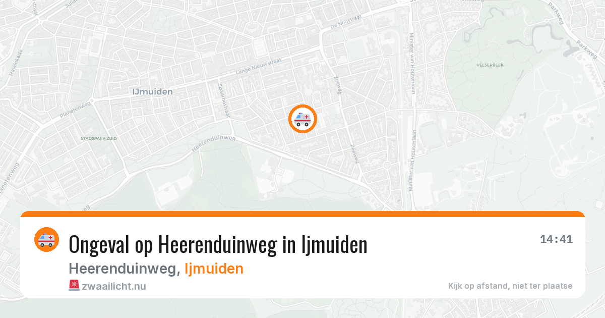 Ongeval op Heerenduinweg in Ijmuiden — 16 jan 2026