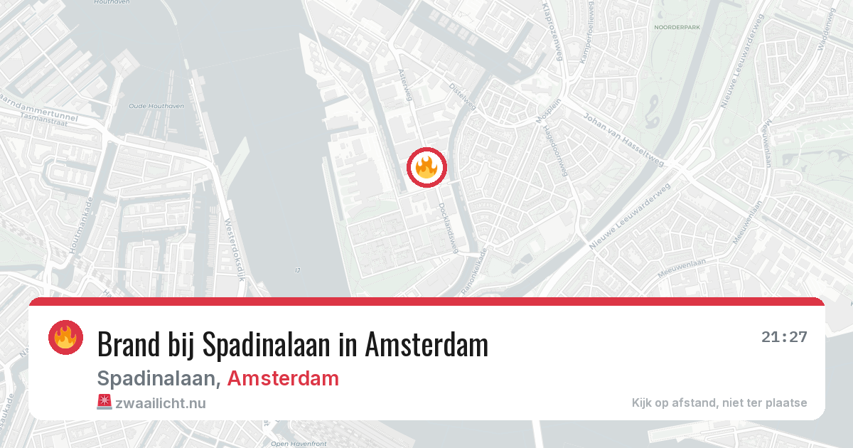 Brand bij Spadinalaan in Amsterdam — 14 jul 2026