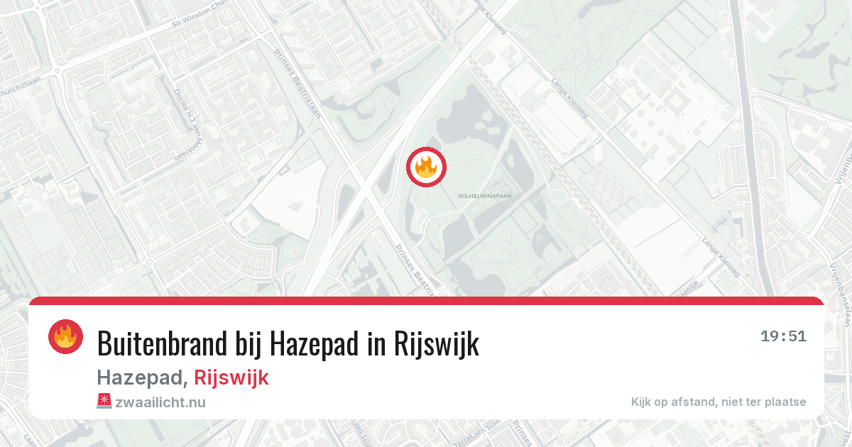 Buitenbrand bij Hazepad in Rijswijk — 31 mei 2026