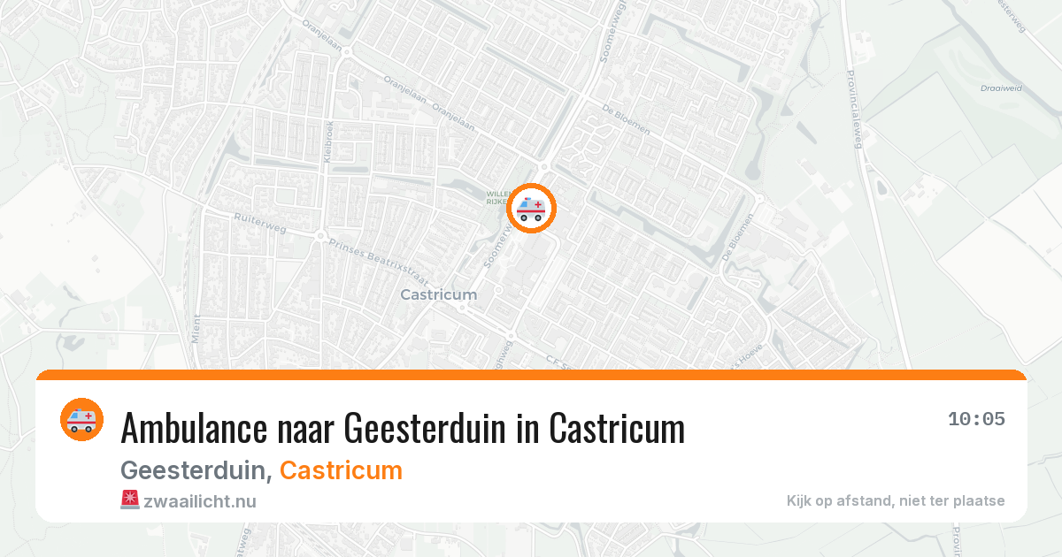 Ambulance naar Geesterduin in Castricum — 21 jul 2026