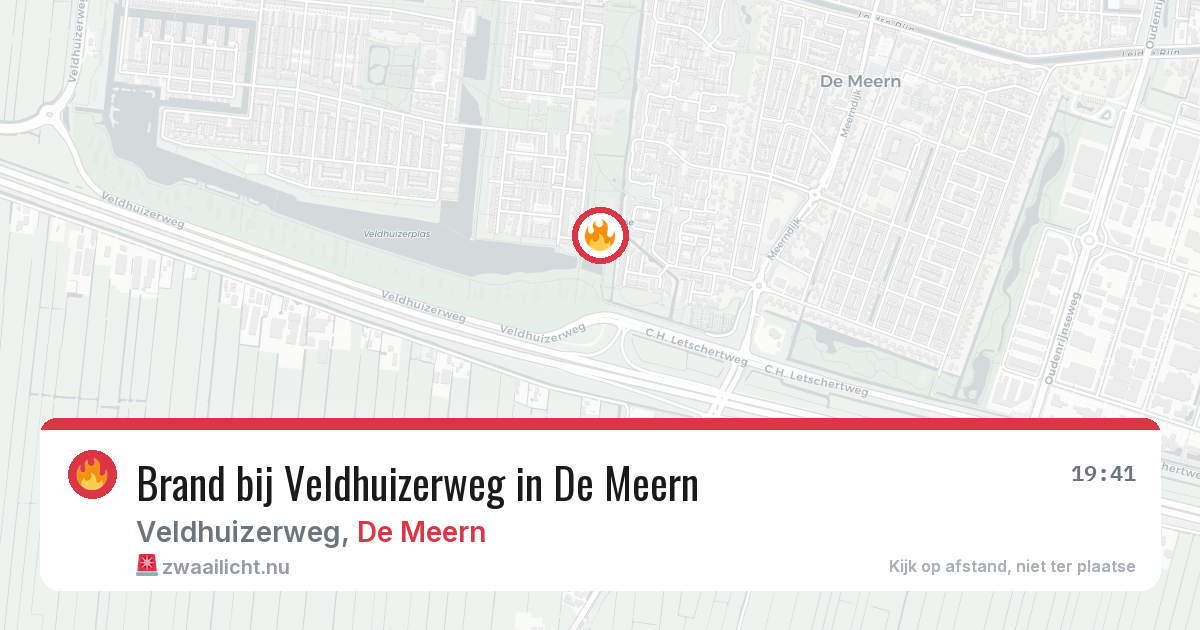 Brand bij Veldhuizerweg in De Meern — 24 jul 2026