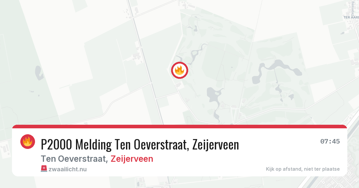 P2000 Melding Ten Oeverstraat, Zeijerveen — 2 jun 2026