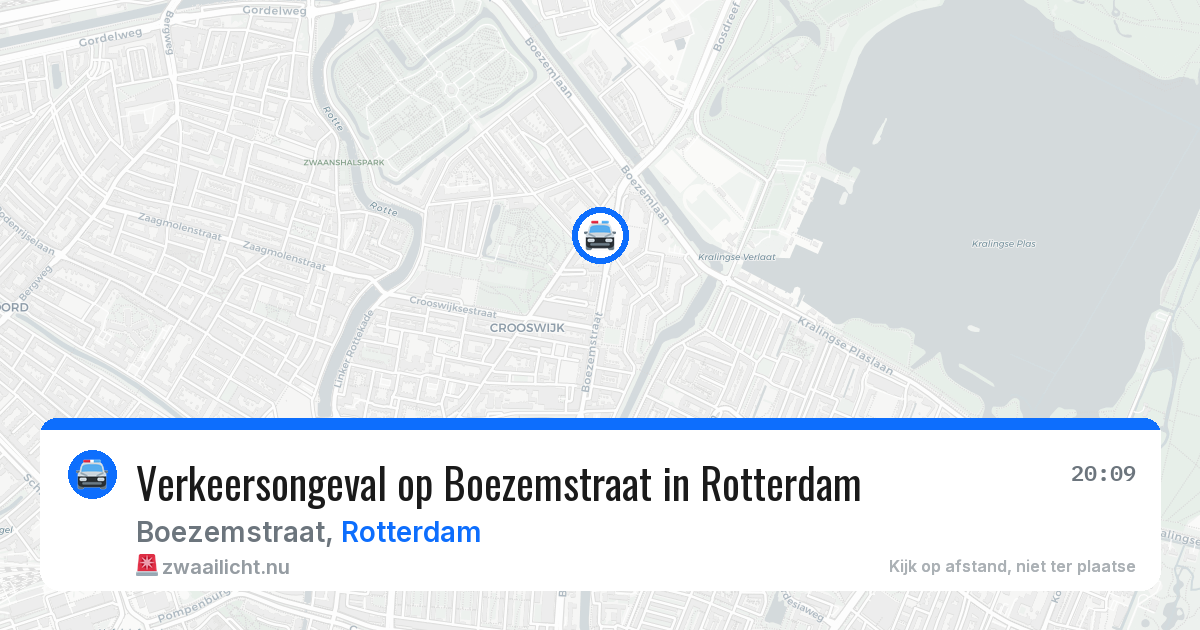 Verkeersongeval op Boezemstraat in Rotterdam — 13 jul 2026