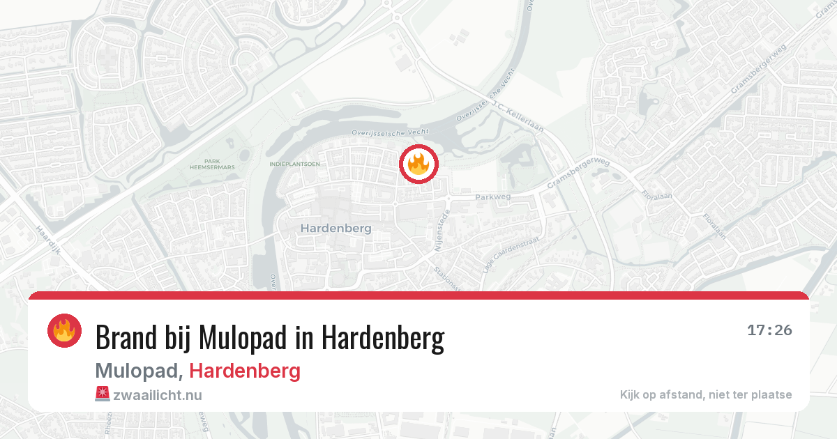 Brand bij Mulopad in Hardenberg — 23 jul 2026