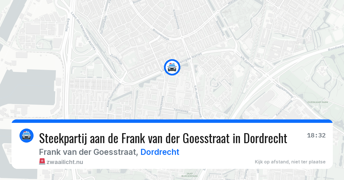 Steekpartij aan de Frank van der Goesstraat in Dordrecht — 1 apr 2026