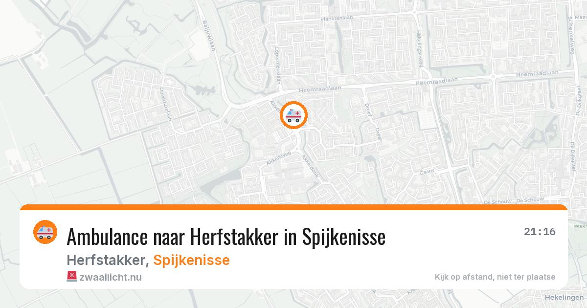 Ambulance naar Herfstakker in Spijkenisse — 12 jul 2026