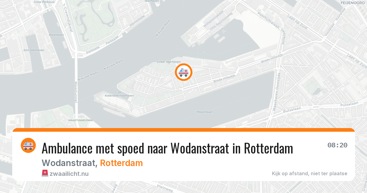 Ambulance met spoed naar Wodanstraat in Rotterdam — 17 jul 2026