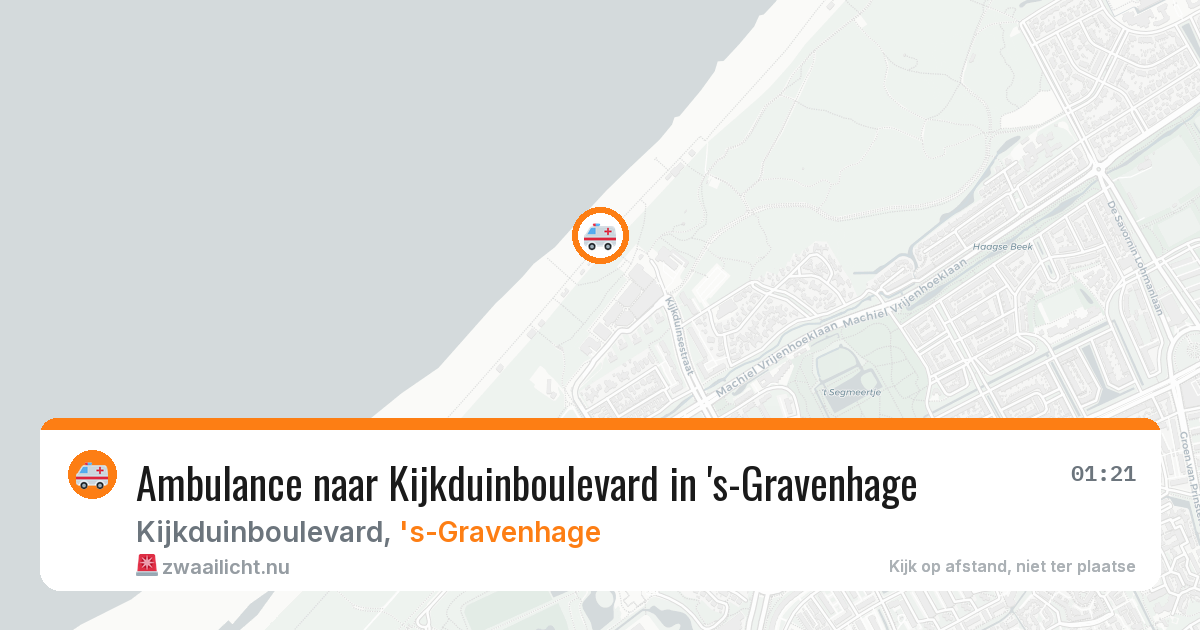 Ambulance naar Kijkduinboulevard in 's-Gravenhage — 15 jul 2026