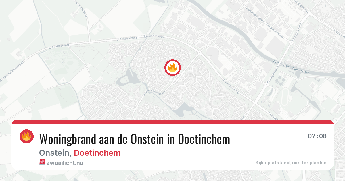 Woningbrand aan de Onstein in Doetinchem — 7 mei 2026