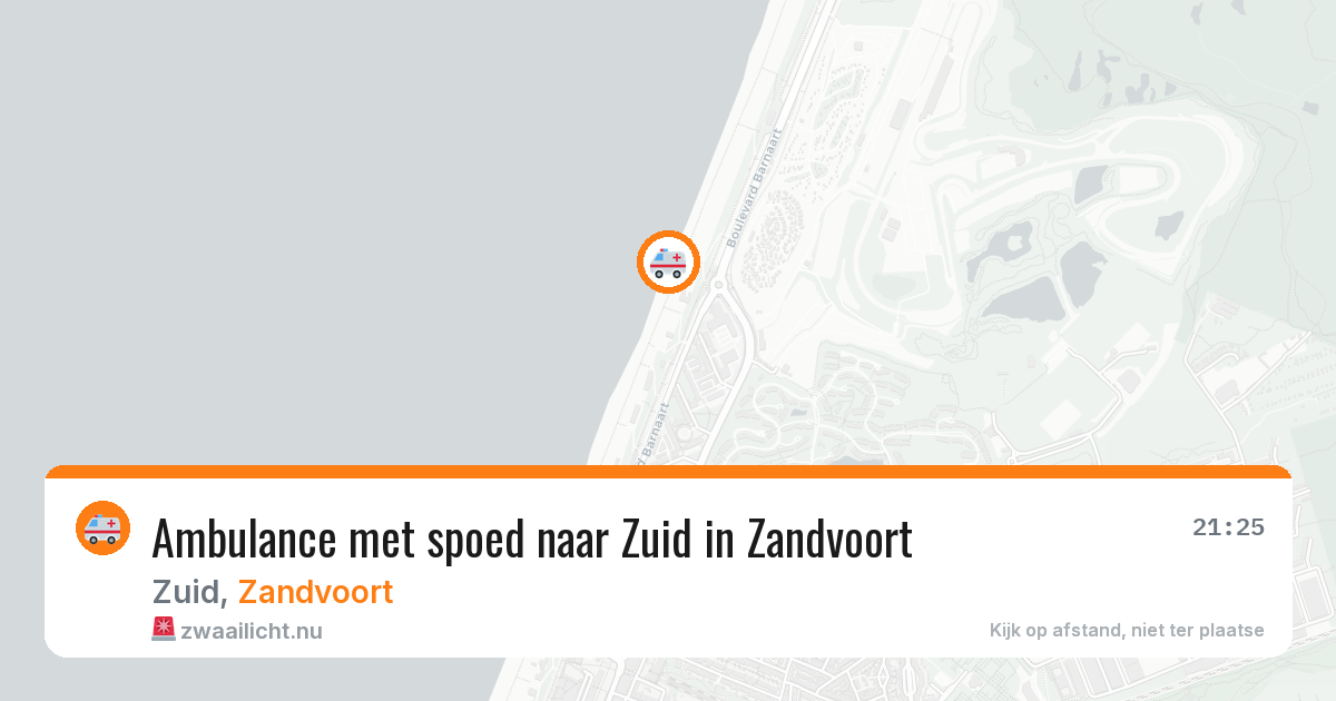 Ambulance met spoed naar Zuid in Zandvoort — 29 mei 2026