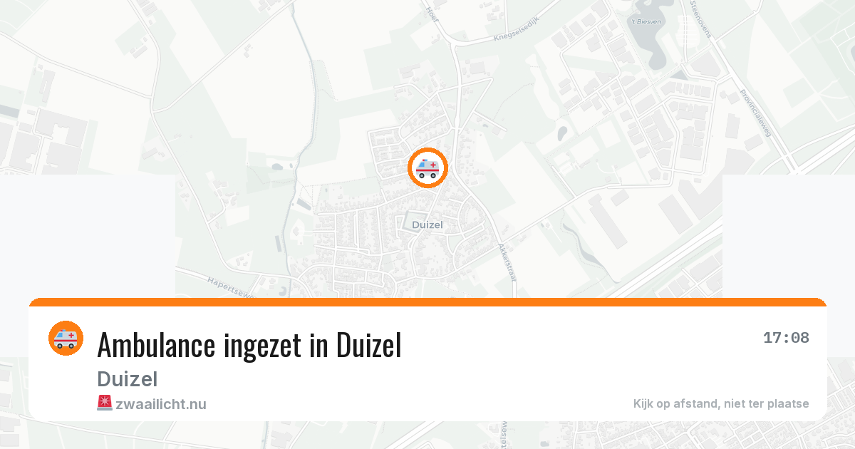 Ambulance ingezet in Duizel — 19 jun 2026