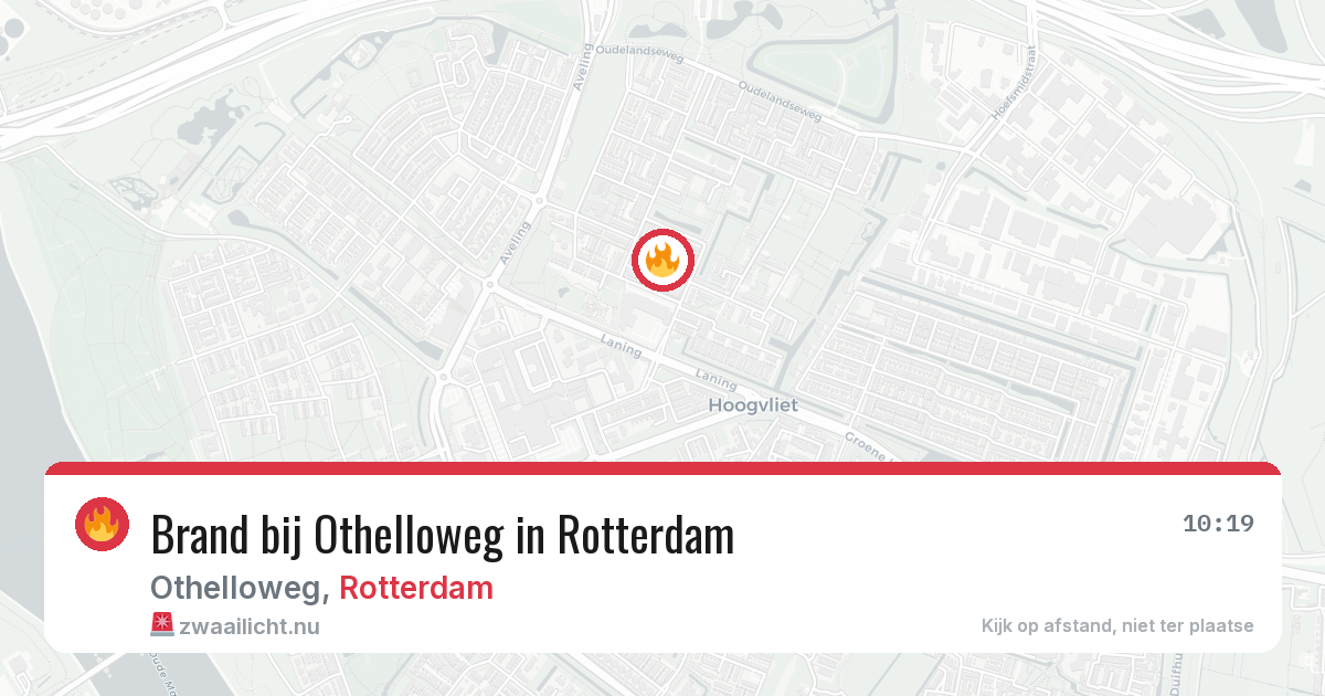 Brand bij Othelloweg in Rotterdam — 14 jul 2026