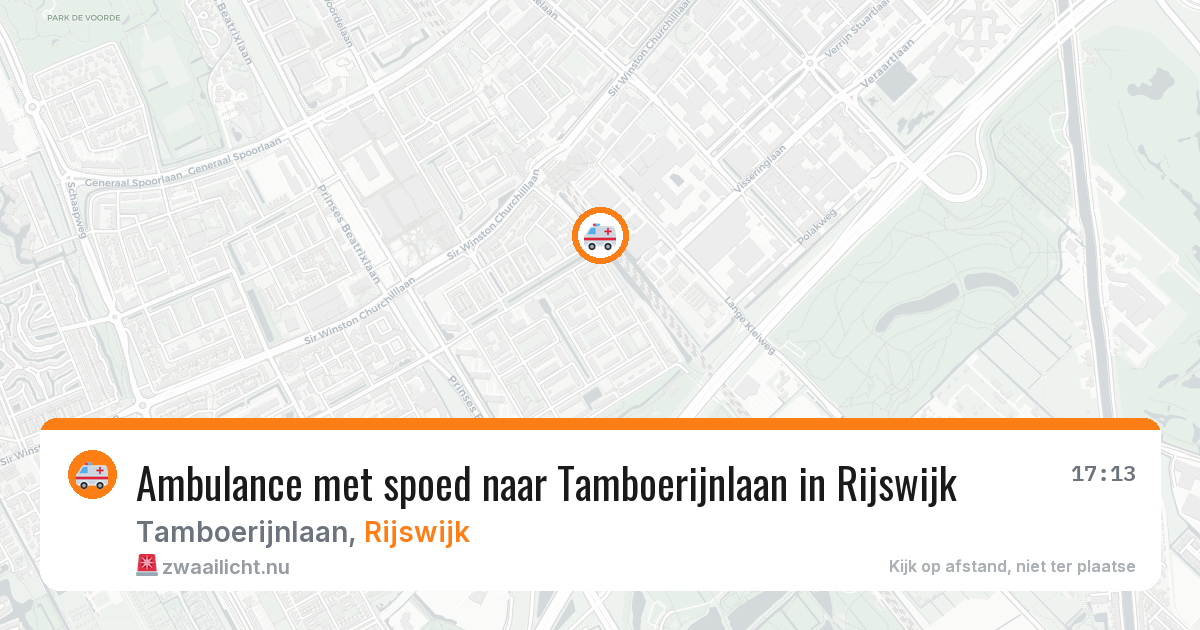 Ambulance met spoed naar Tamboerijnlaan in Rijswijk — 28 mrt 2026