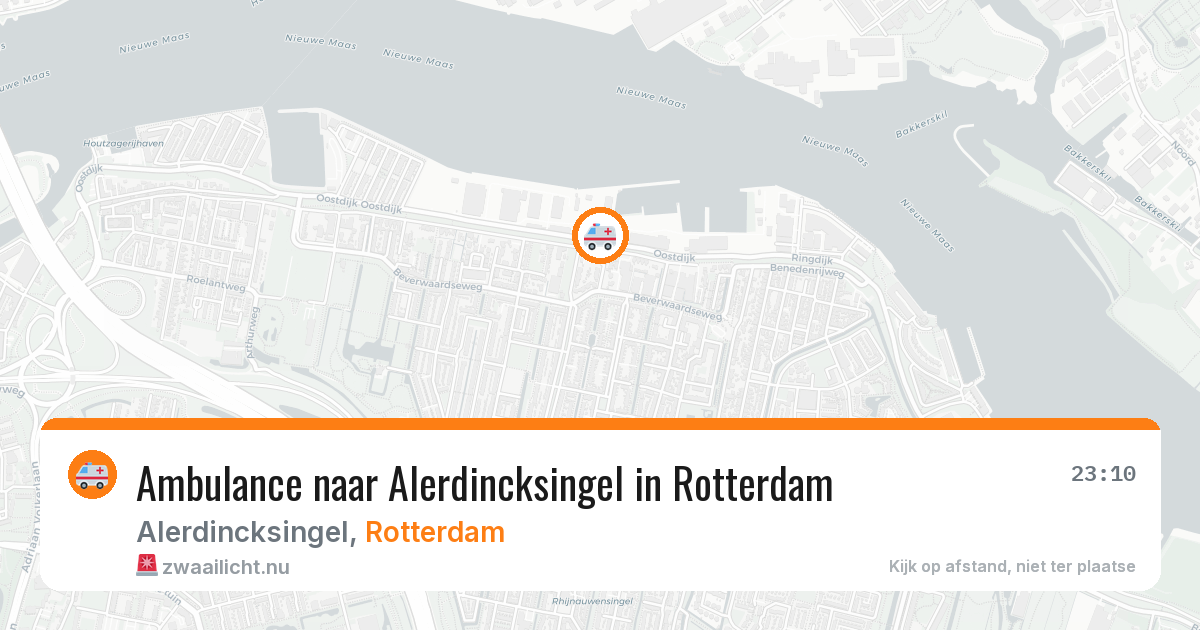 Ambulance naar Alerdincksingel in Rotterdam — 20 jul 2026
