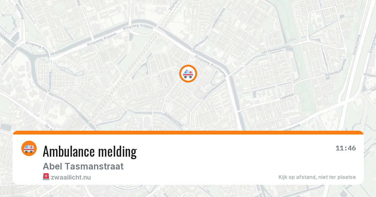Ambulance melding — 15 jul 2026