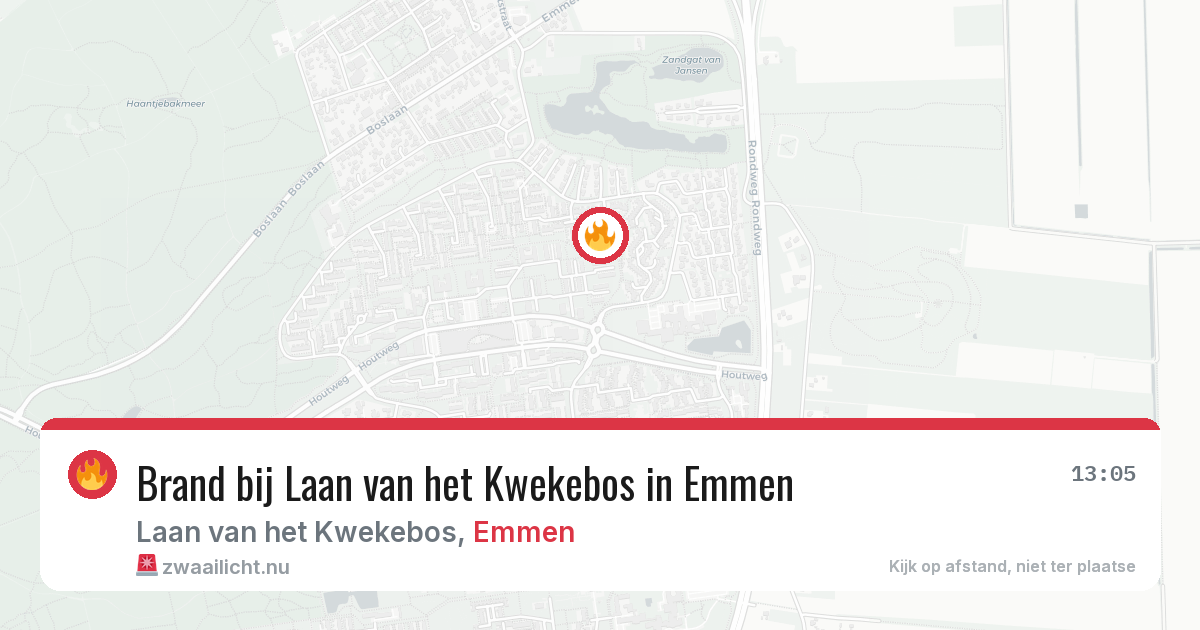 Brand bij Laan van het Kwekebos in Emmen — 20 mei 2026