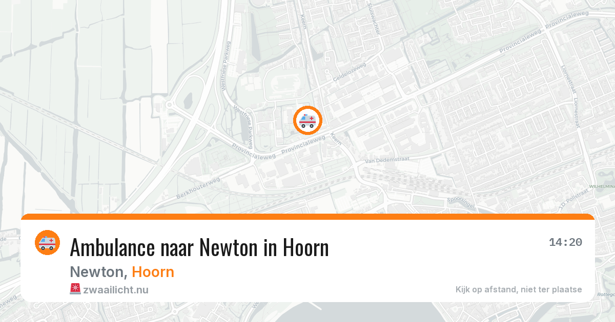 Ambulance naar Newton in Hoorn — 11 mei 2026