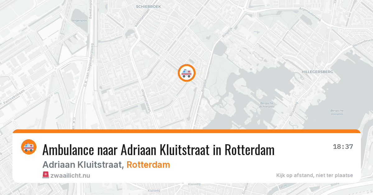 Ambulance naar Adriaan Kluitstraat in Rotterdam — 20 mei 2026
