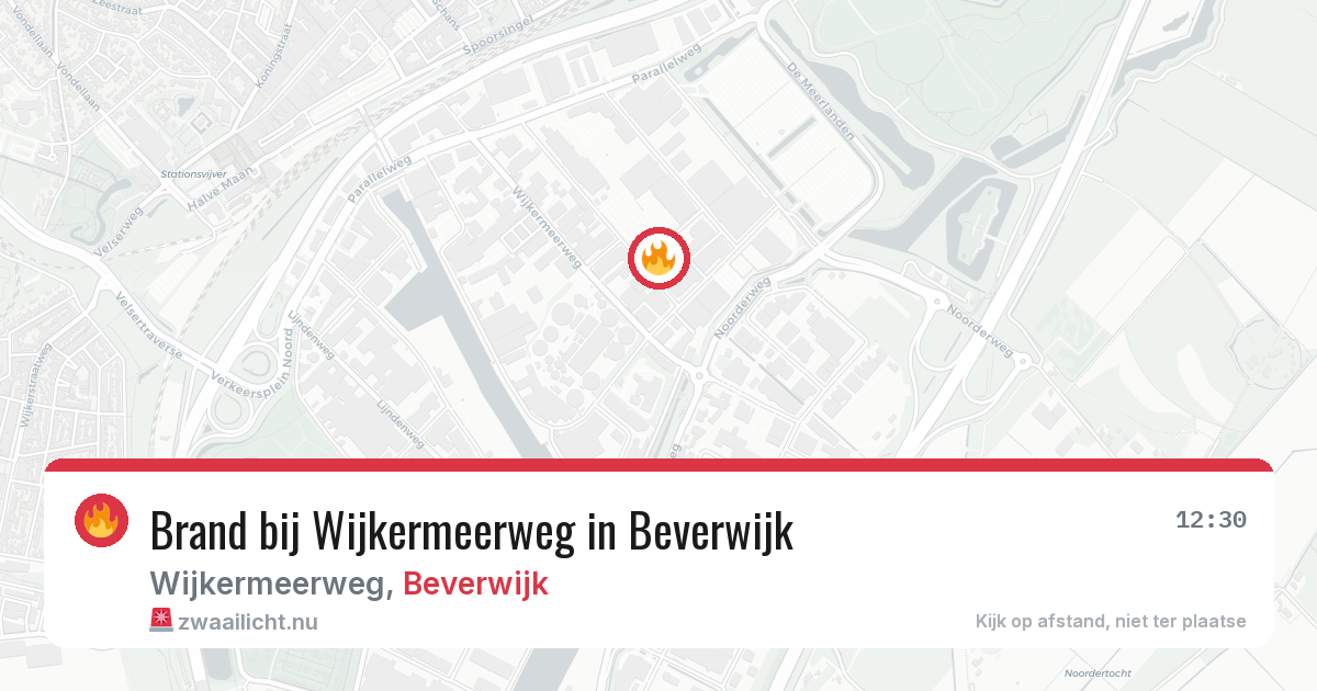 Brand bij Wijkermeerweg in Beverwijk — 22 mei 2026