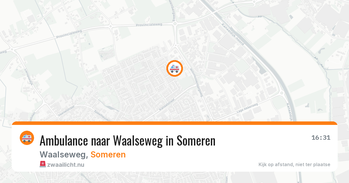 Ambulance naar Waalseweg in Someren — 4 apr 2026