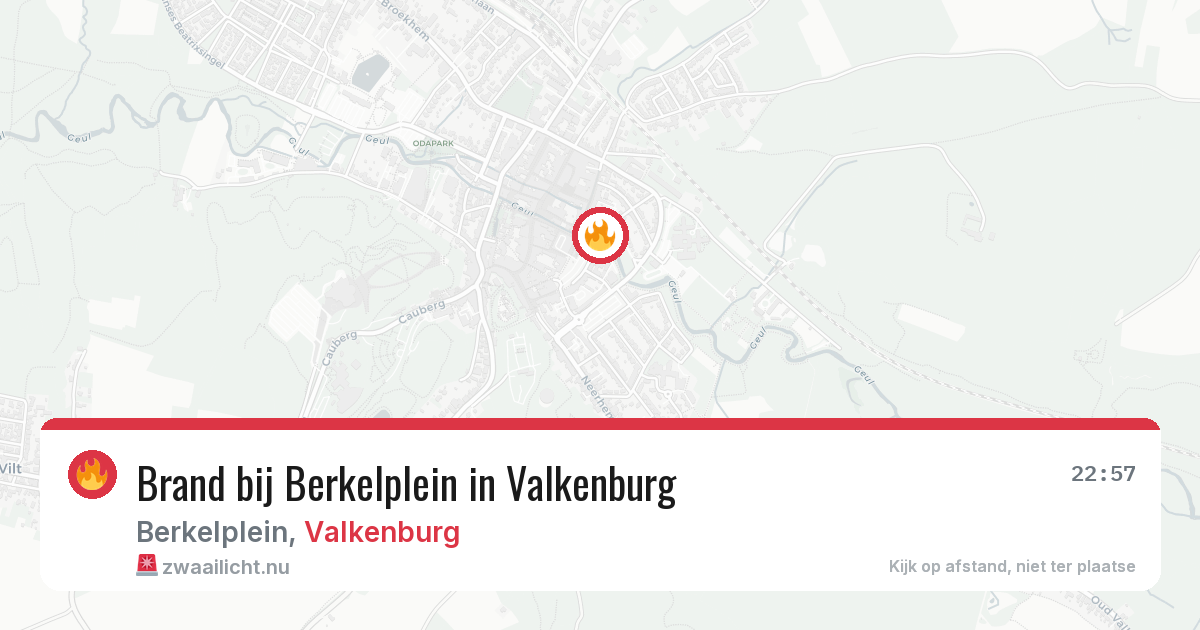 Brand bij Berkelplein in Valkenburg — 23 jul 2026