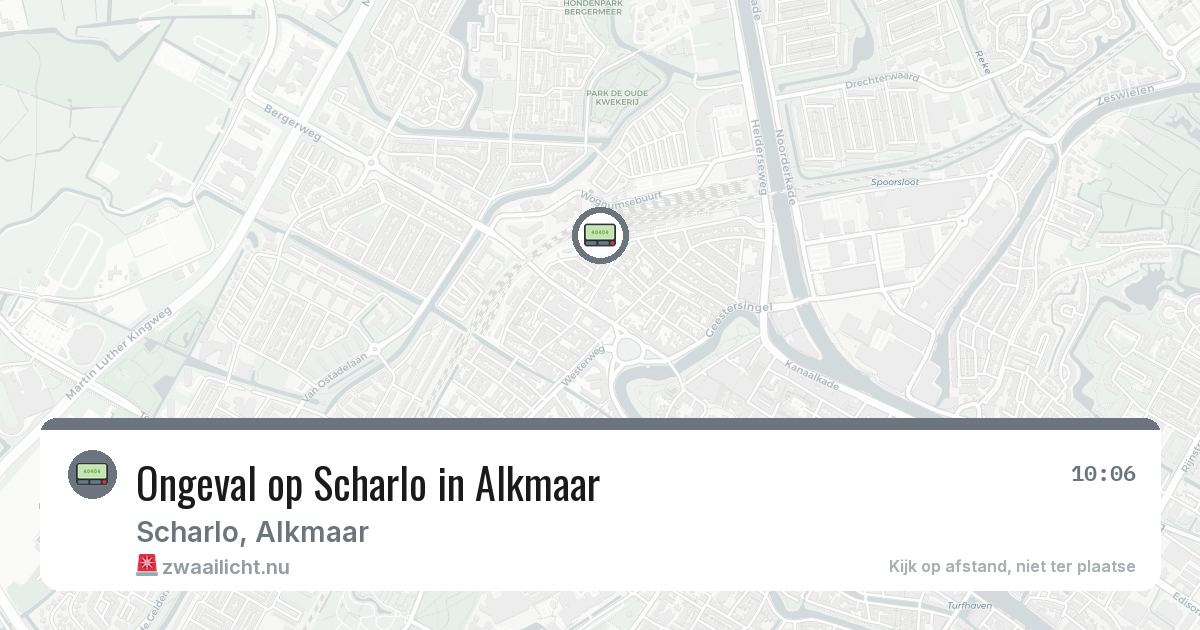 Ongeval op Scharlo in Alkmaar — 17 feb 2026