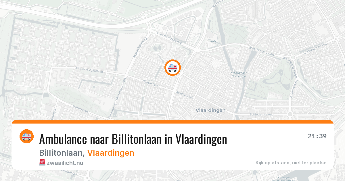 Ambulance naar Billitonlaan in Vlaardingen — 12 feb 2026