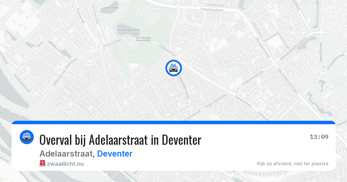 Overval bij Adelaarstraat in Deventer — 22 jul 2026