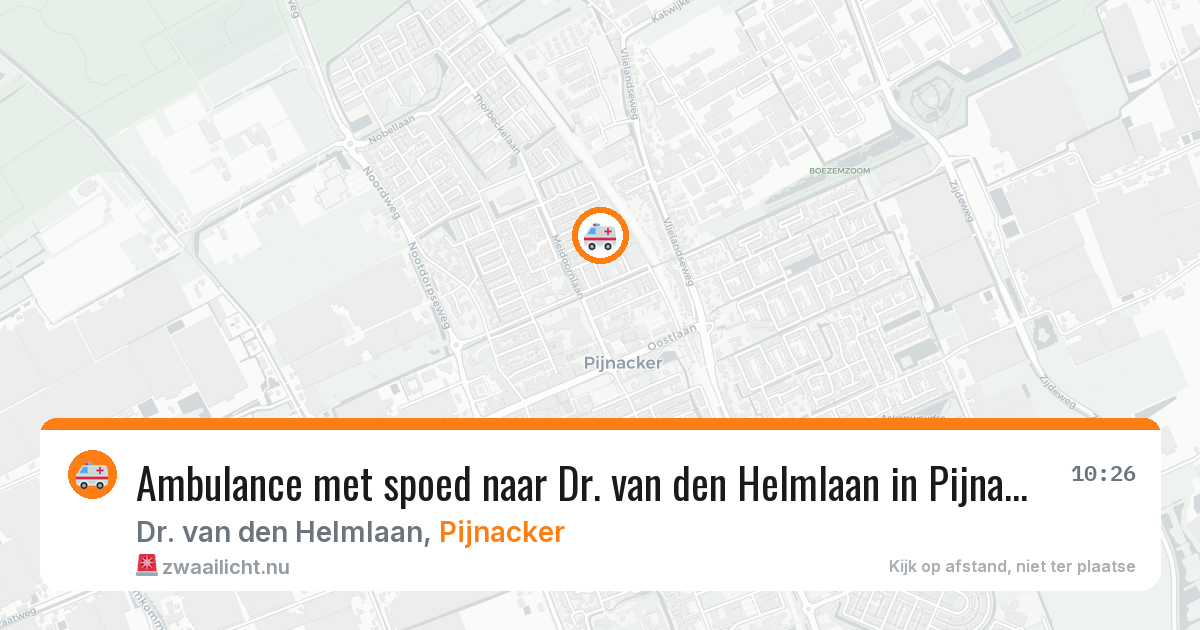 Ambulance met spoed naar Dr. van den Helmlaan in Pijnacker — 23 jul 2026