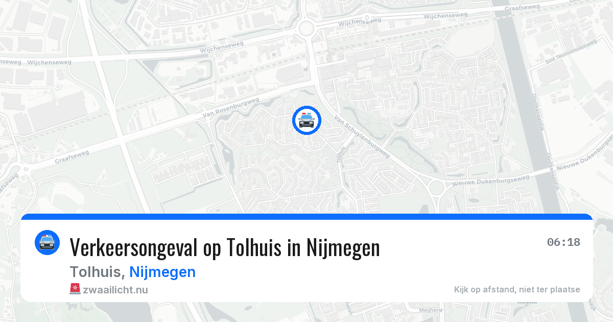Verkeersongeval op Tolhuis in Nijmegen — 14 apr 2026
