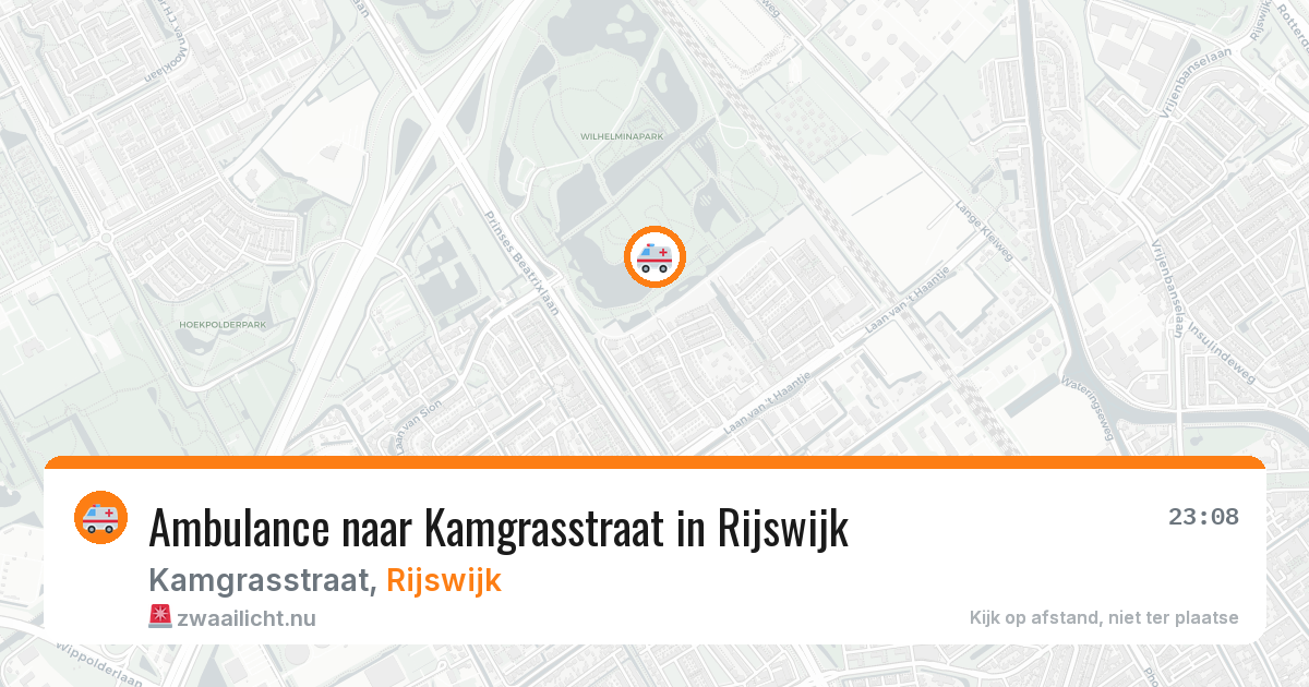 Ambulance naar Kamgrasstraat in Rijswijk — 30 apr 2026