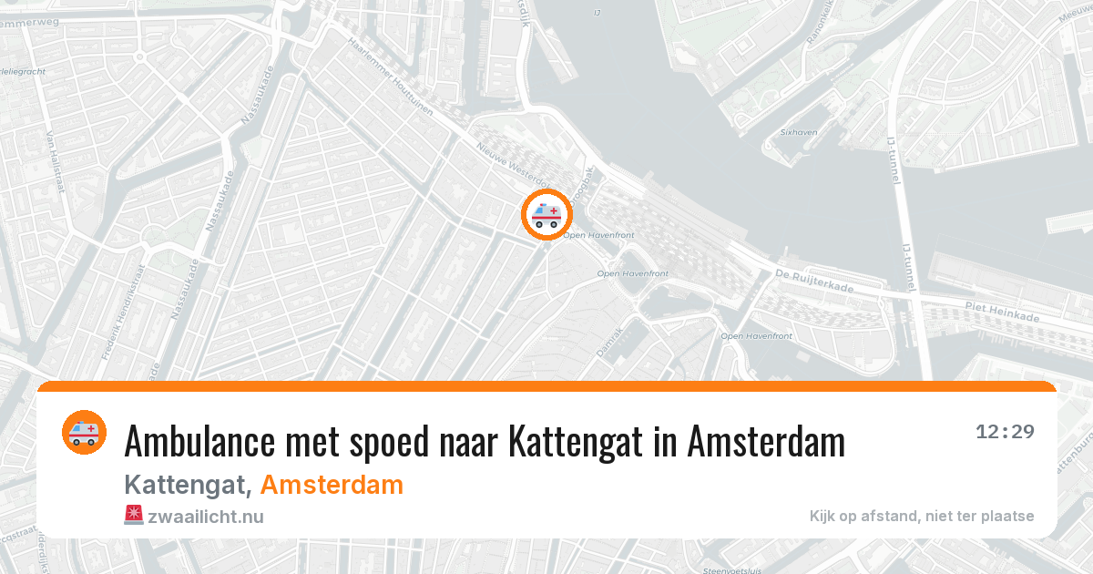 Ambulance met spoed naar Kattengat in Amsterdam — 17 jul 2026