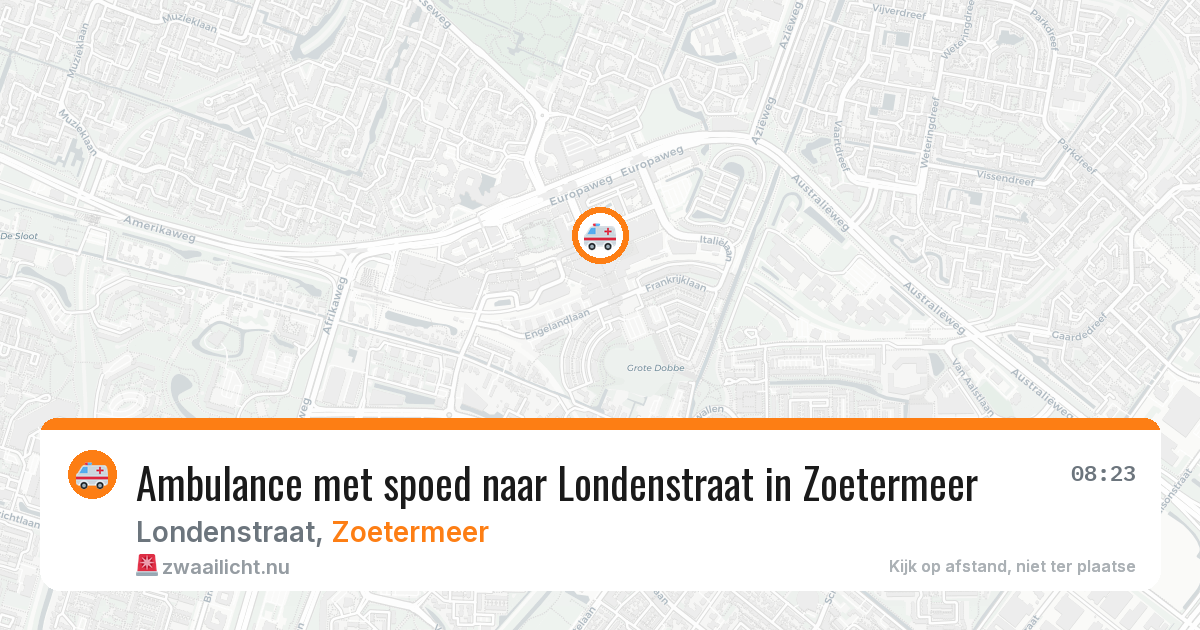 Ambulance met spoed naar Londenstraat in Zoetermeer — 11 mei 2026