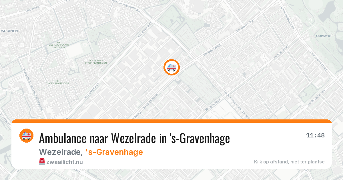 Ambulance naar Wezelrade in 's-Gravenhage — 3 jun 2026