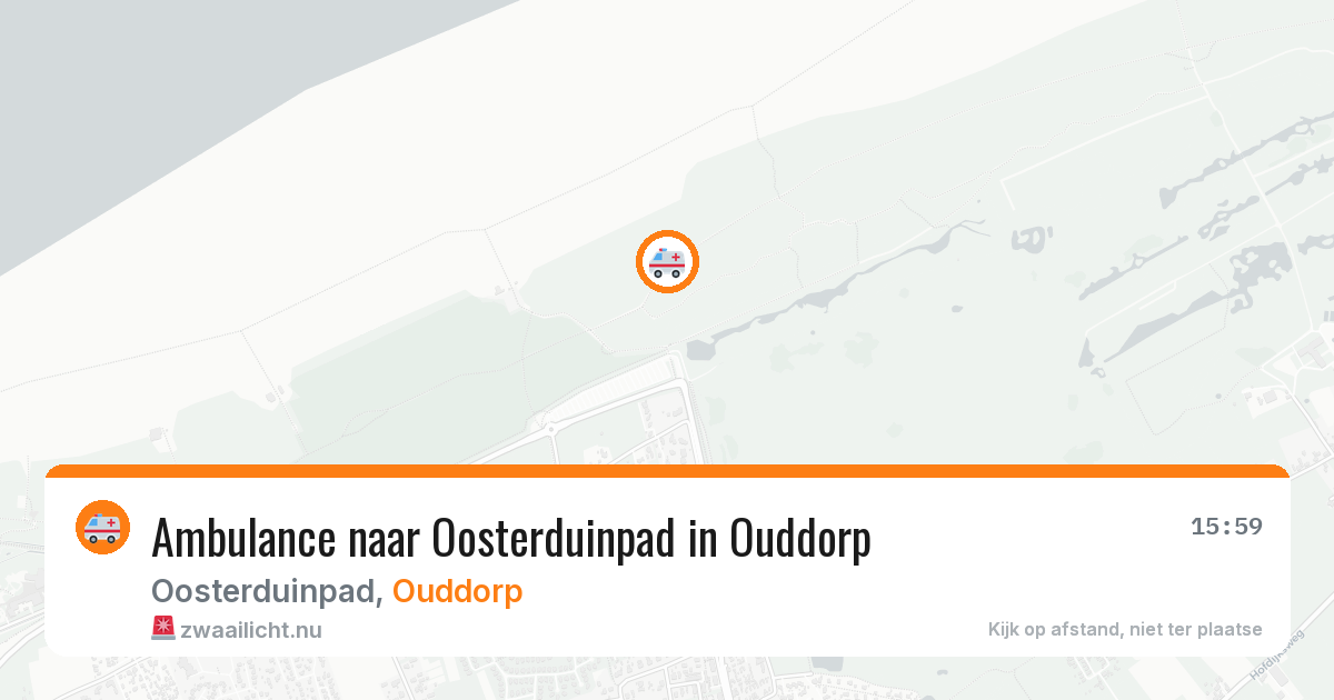 Ambulance naar Oosterduinpad in Ouddorp — 15 jul 2026