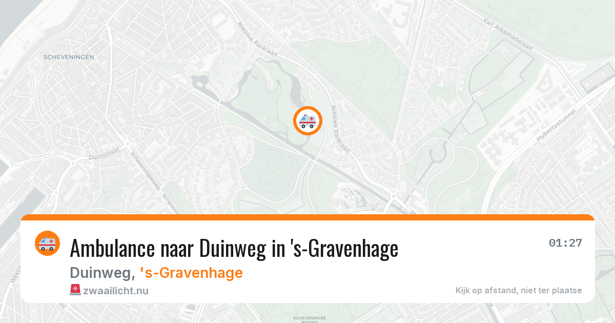 Ambulance naar Duinweg in 's-Gravenhage — 22 mei 2026