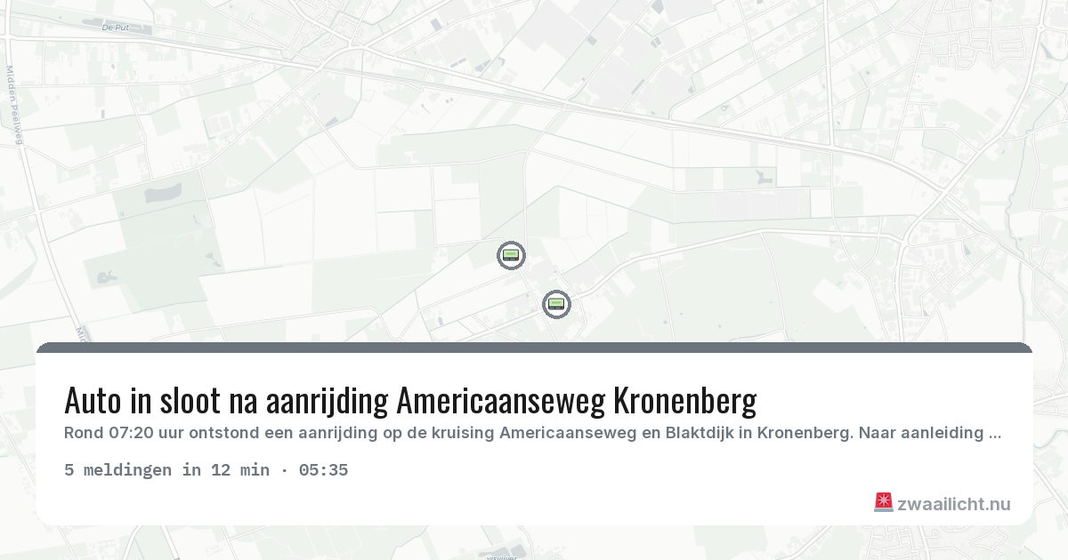 Kaart van de activiteitspiek bij Kronenberg