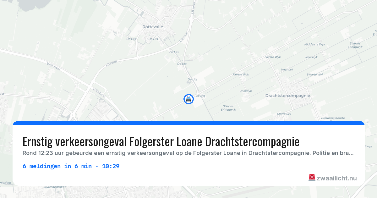 Kaart van de activiteitspiek bij Drachtstercompagnie