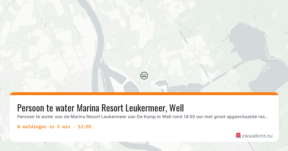 Kaart van de activiteitspiek bij Well L