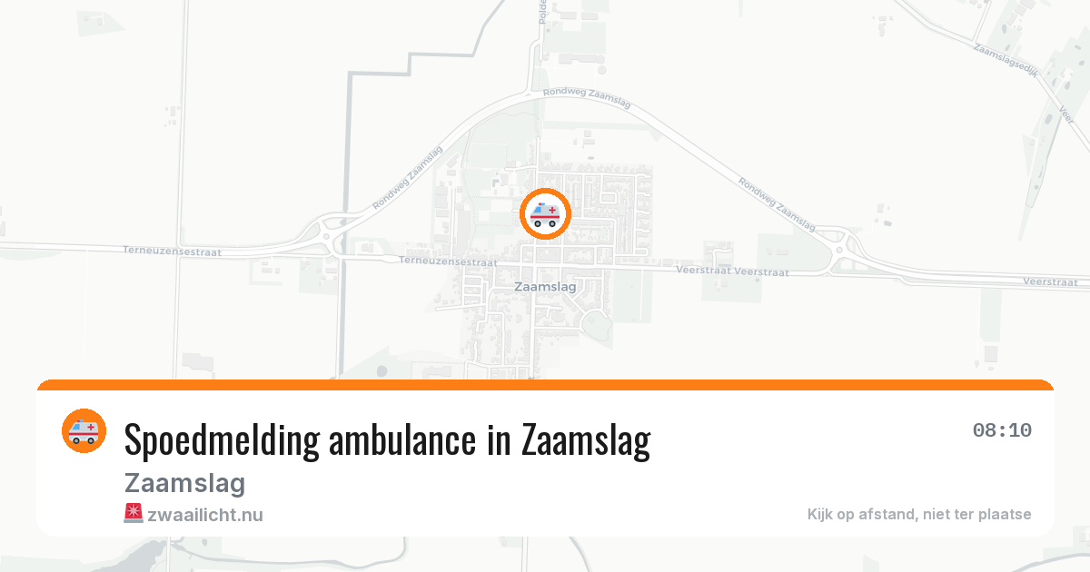 Spoedmelding ambulance in Zaamslag — 5 jul 2026