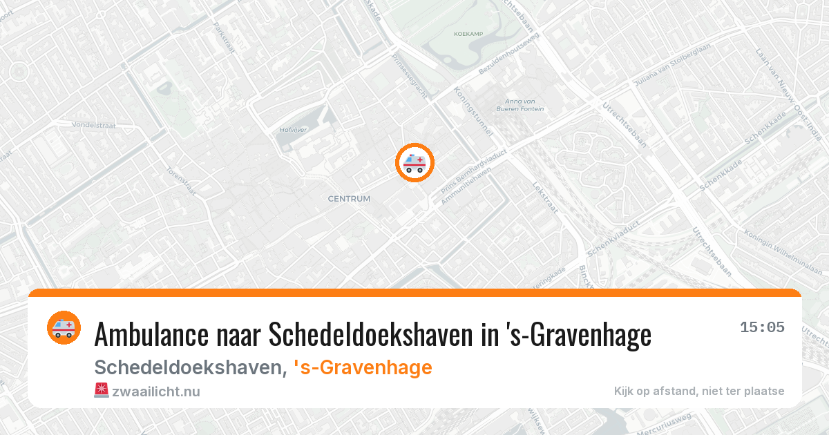 Ambulance naar Schedeldoekshaven in 's-Gravenhage — 10 jul 2026