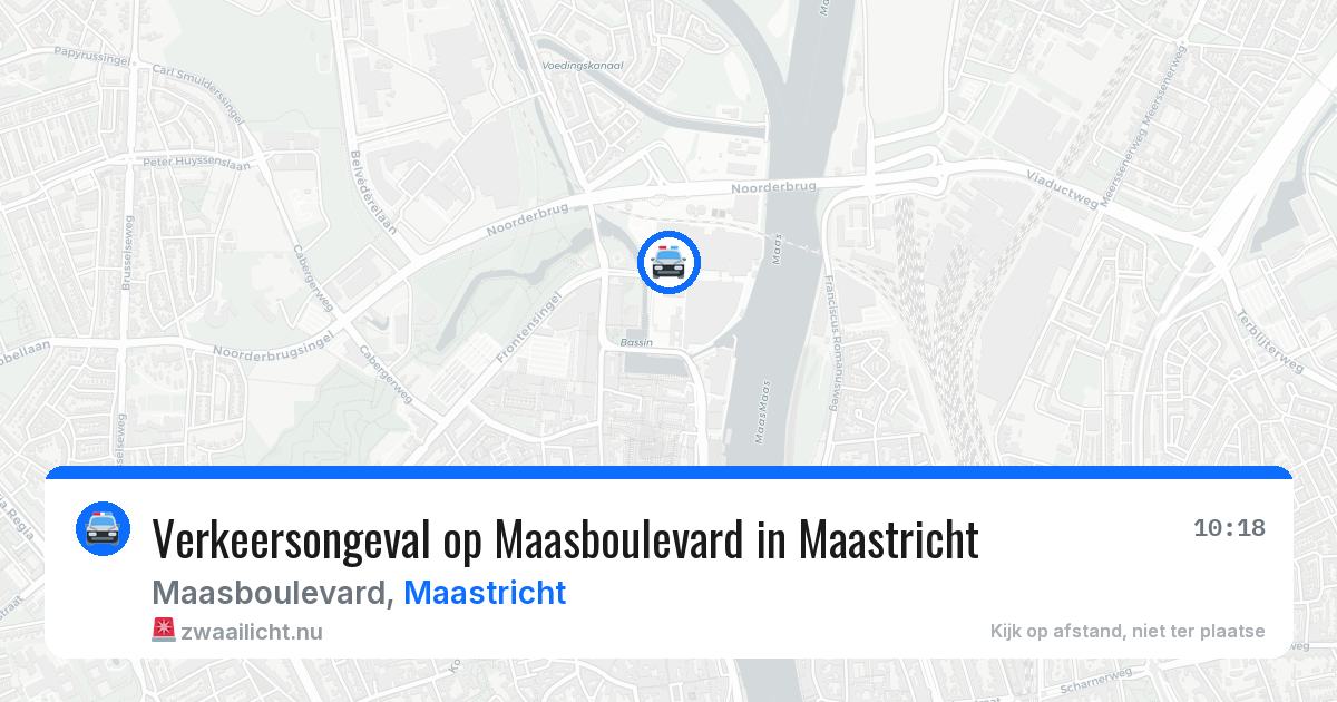 Verkeersongeval op Maasboulevard in Maastricht — 23 jan 2026