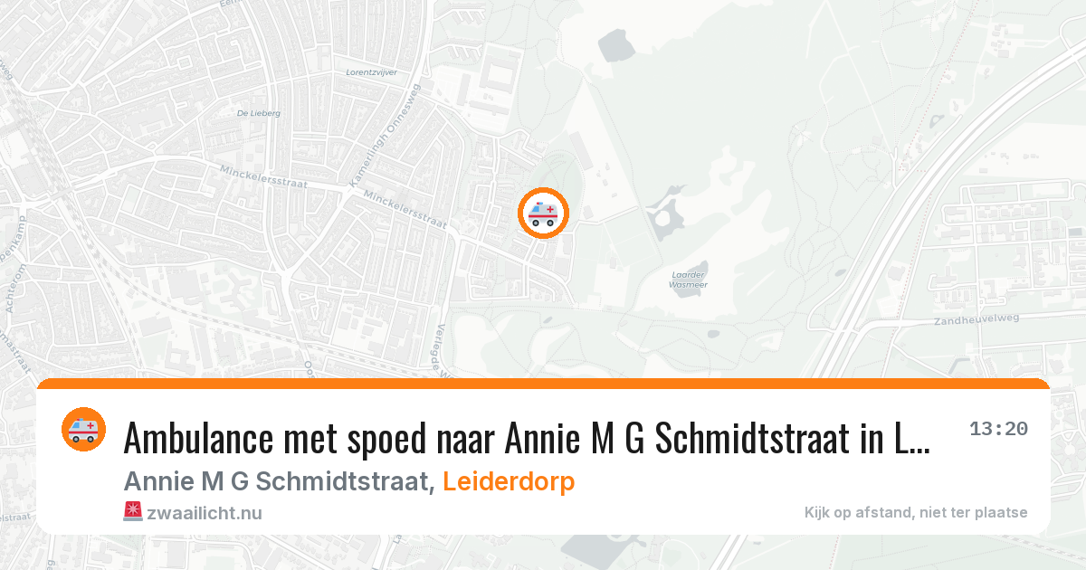 Ambulance met spoed naar Annie M G Schmidtstraat in Leiderdorp — 23 jan 2026