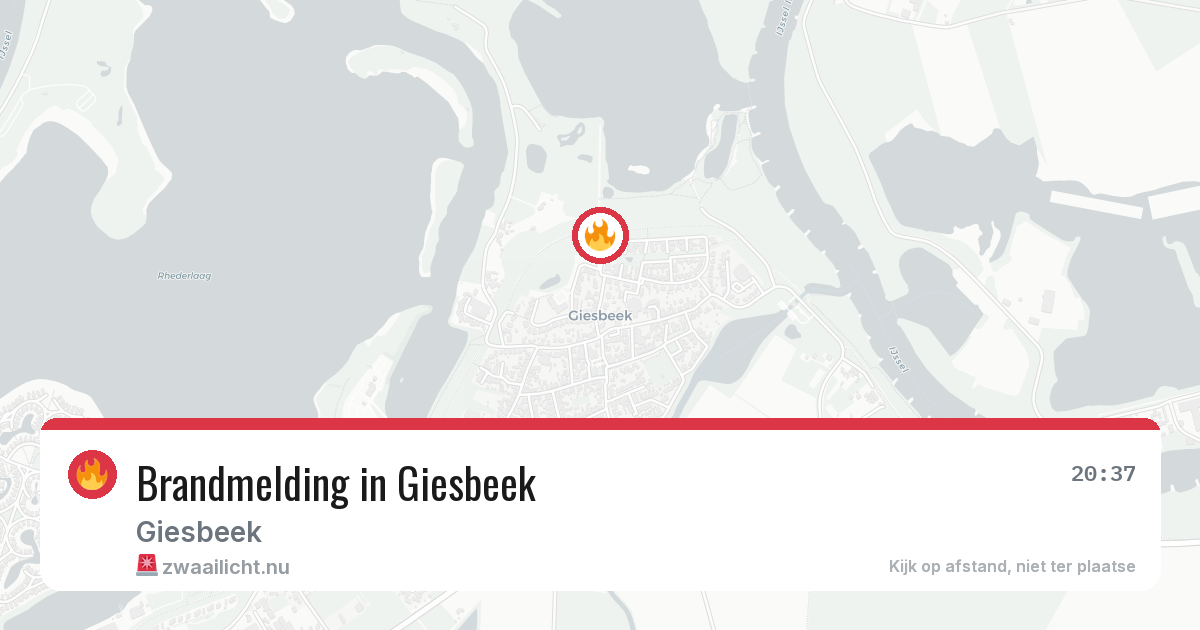 Brandmelding in Giesbeek — 16 jul 2026