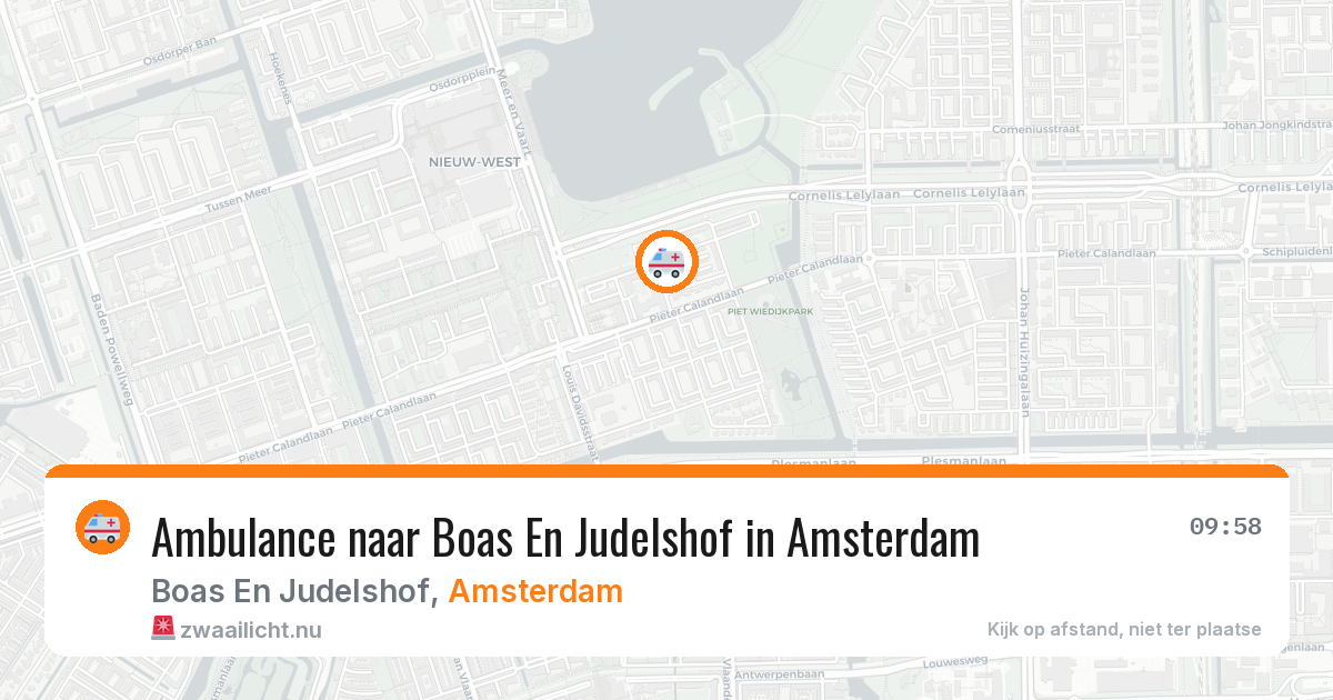 Ambulance naar Boas En Judelshof in Amsterdam — 23 mei 2026