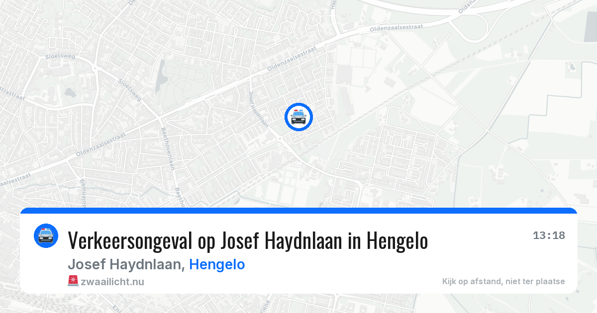 Verkeersongeval op Josef Haydnlaan in Hengelo — 6 mrt 2026