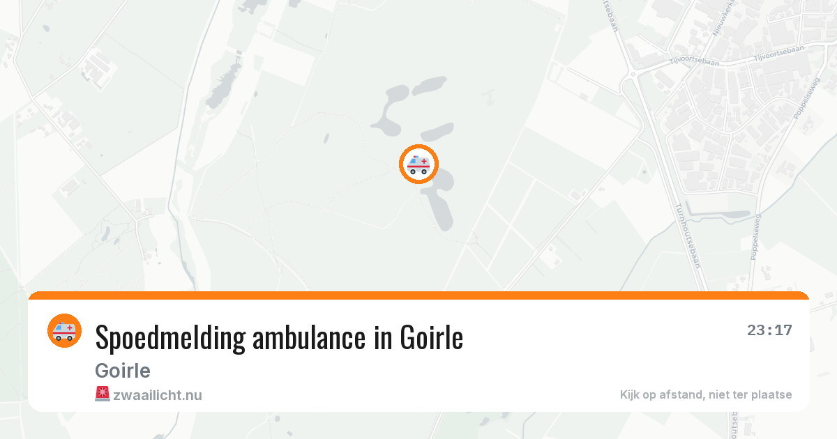 Spoedmelding ambulance in Goirle — 4 apr 2026