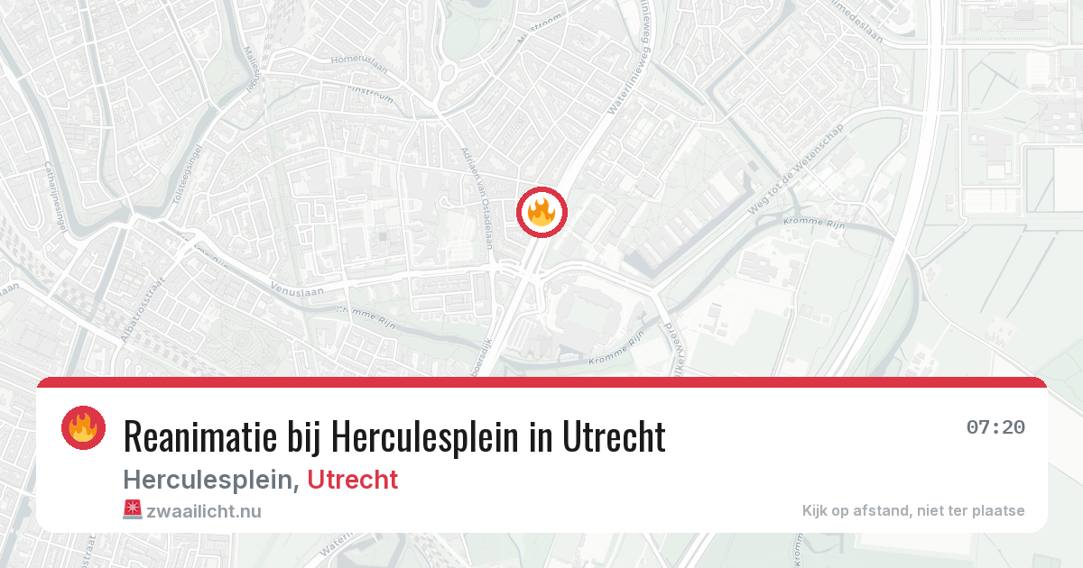 Reanimatie bij Herculesplein in Utrecht — 21 mei 2026
