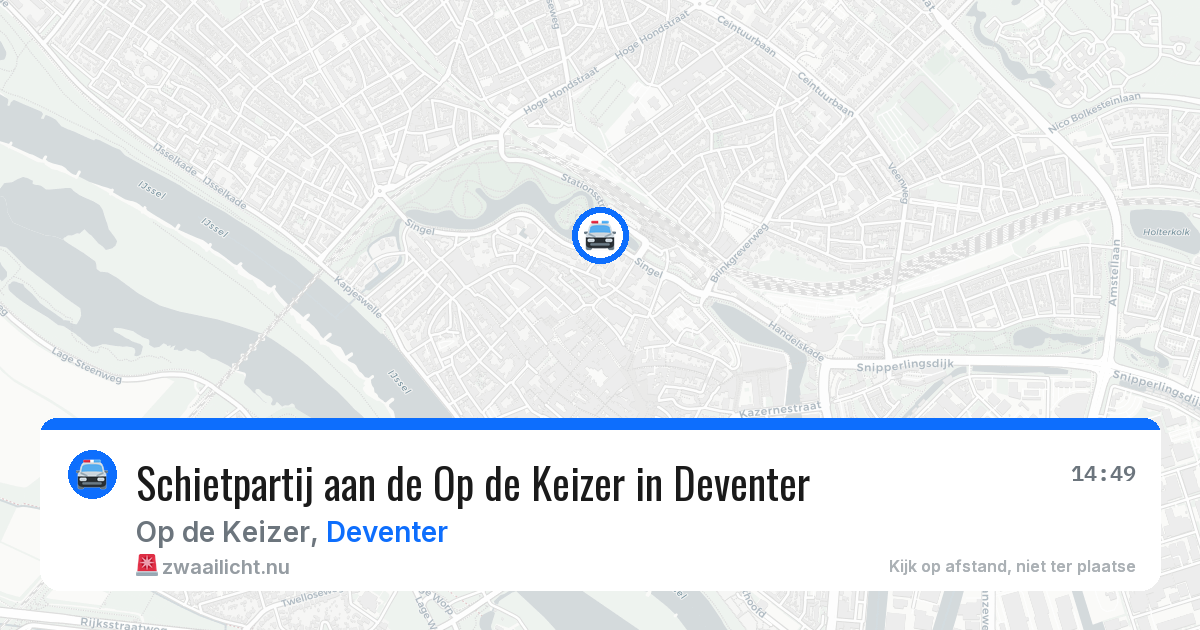 Schietpartij aan de Op de Keizer in Deventer — 19 mrt 2026
