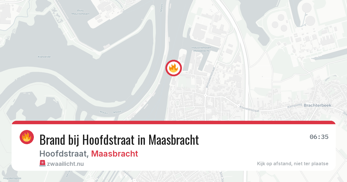 Brand bij Hoofdstraat in Maasbracht — 8 mei 2026